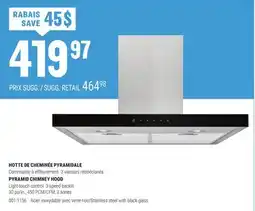 BMR HOTTE DE CHEMINÉE PYRAMIDALE offer