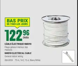 BMR CÂBLE ÉLECTRIQUE NMD90 offer