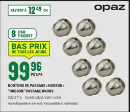 BMR BOUTONS DE PASSAGE  HUDSON  offer