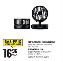 BMR VENTILATEUR DE BUREAU PLIABLE offer