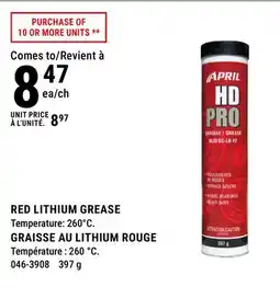 BMR RED LITHIUM GREASE offer