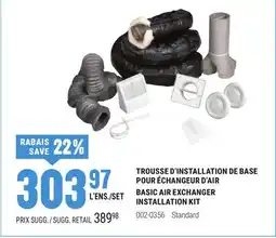 BMR TROUSSE D'INSTALLATION DE BASE POUR ÉCHANGEUR D'AIR offer