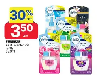Rossy FEBREZE Asst. scented oil refills offer