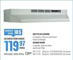BMR HOTTE DE CUISINE offer