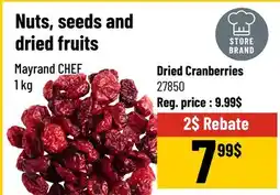 Mayrand Chia Seeds Dried Cranberries Dates Almonds offer