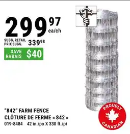 BMR 842 FARM FENCE offer