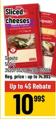 Mayrand Saputo Sliced cheeses offer