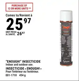 BMR ENOUGH! INSECTICIDE offer