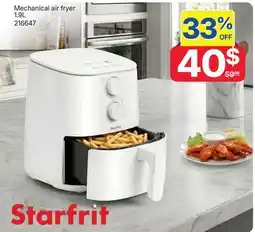 Rossy Starfrit Mechanical air fryer offer