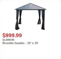 Club Piscine Brunello Gazebo - 10' x 10' offer