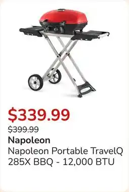 Club Piscine Napoleon Portable TravelQ 285X BBQ - 12,000 BTU offer