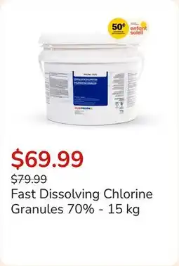 Club Piscine Fast Dissolving Chlorine Granules 70% offer