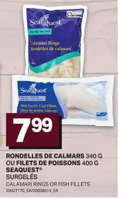 L'Intermarché RONDELLES DE CALMARS, 340 G OU FILETS DE POISSONS, 400 G | CALAMARI RINGS OR FISH FILLETS offer