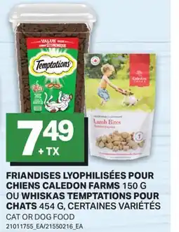 L'Intermarché FRIANDISES LYOPHILISÉES POUR CHIENS, 150 G OU WHISKAS POUR CHATS, 454 G | CAT OR DOG FOOD offer