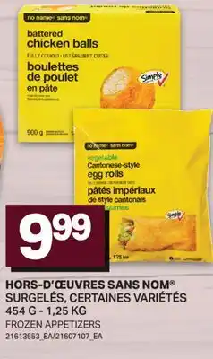 L'Intermarché HORS-D'ŒUVRES SURGELÉS | FROZEN APPETIZERS, 454 G - 1,25 KG offer