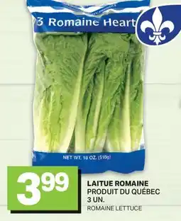 L'Intermarché LAITUE ROMAINE | ROMAINE LETTUCE, 3 UN offer