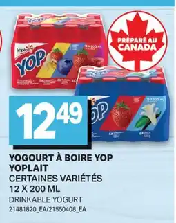 L'Intermarché YOGOURT À BOIRE YOP | DRINKABLE YOGURT offer