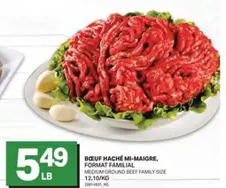 L'Intermarché BŒUF HACHÉ MI-MAIGRE | MEDIUM GROUND BEEF FAMILY SIZE offer