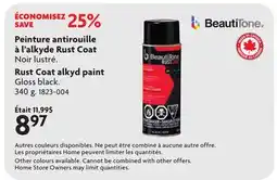 Home Hardware Rust Coat alkyd paint offer
