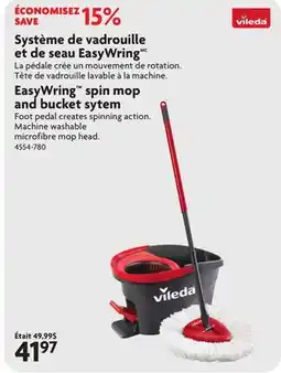 Home Hardware EasyWring spin mop and bucket sytem offer