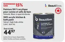 Home Hardware 100% acrylic kitchen & bath paint offer