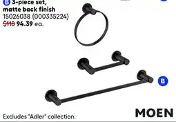 RONA 3-piece set, matte back finish offer