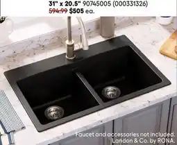 RONA LANDON & CO. granite kitchen sinks offer