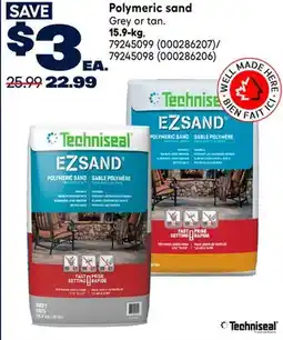 RONA Techniseal Polymeric sand offer