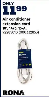 RONA RONA Air conditioner extension cord offer