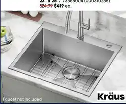 RONA KRÄUS kitchen sinks, 22 x 25 offer
