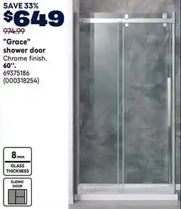 RONA Grace shower door offer