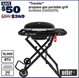 RONA Traveler propane gas portable grill offer