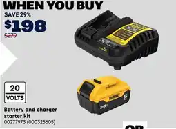 RONA DEWALT Battery and charger starter kit offer