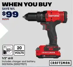 RONA CRAFTSMAN 1/2 drill offer