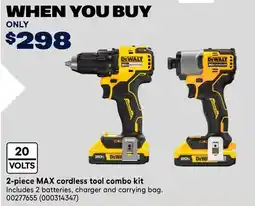 RONA DEWALT 2-piece MAX cordless tool combo kit offer