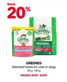 Mondou GREENIES Selected treats for cats or dogs offer