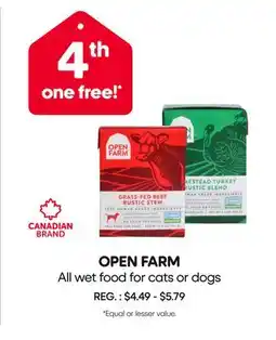 Mondou OPEN FARM All wet food for cats or dogs offer