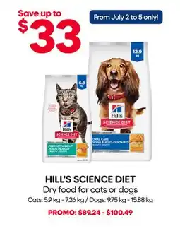 Mondou HILL'S SCIENCE DIET Dry food for cats or dogs offer