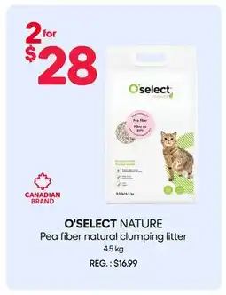 Mondou O'SELECT NATURE Pea fiber natural clumping litter offer