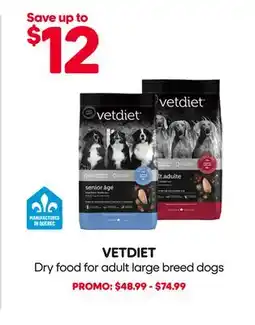 Mondou VETDIET Dry food for adult large breed dogs offer