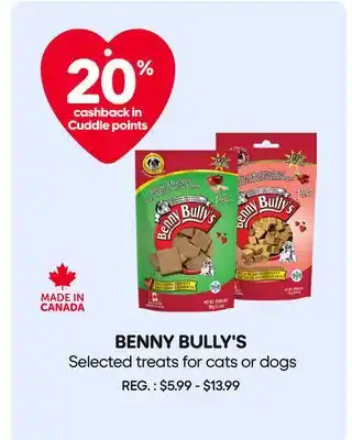 Mondou BENNY BULLY'S Selected treats for cats or dogs offer