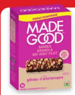 Walmart MadeGood granola bars offer