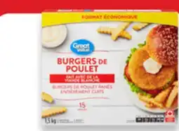 Walmart Great Value breaded chicken burgers offer
