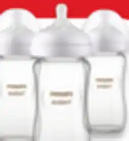 Walmart Philips Avent Natural Response glass baby bottles offer