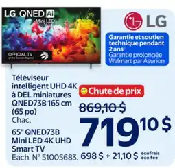 Walmart LG 65 QNED73B Mini LED 4K UHD Smart TV offer