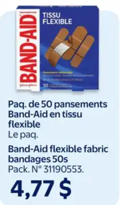 Walmart Band-Aid flexible fabric bandages 50s offer