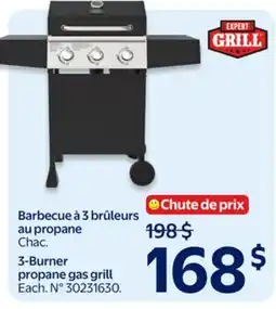 Walmart Expert Grill 3-Burner propane gas grill offer