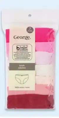 Walmart George Kids' packaged underwear offer