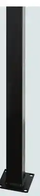 Canac Universal Fence Galvanized Steel Post Black offer