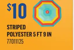 Canac Striped superior Polyester Beach Umbrella 5ft9in offer